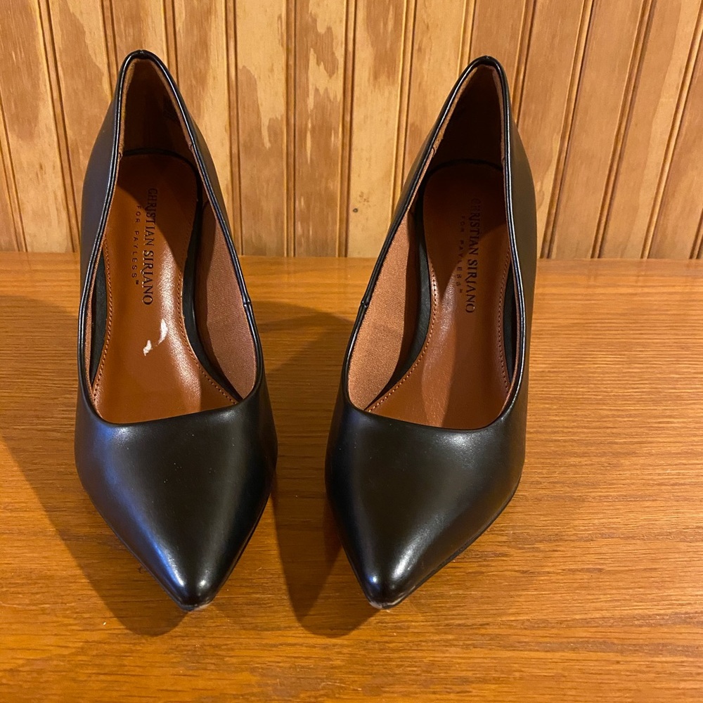 Christian Serriano heel pointed toe shoes.